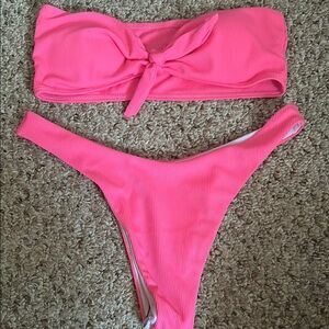 Hot pink bikini